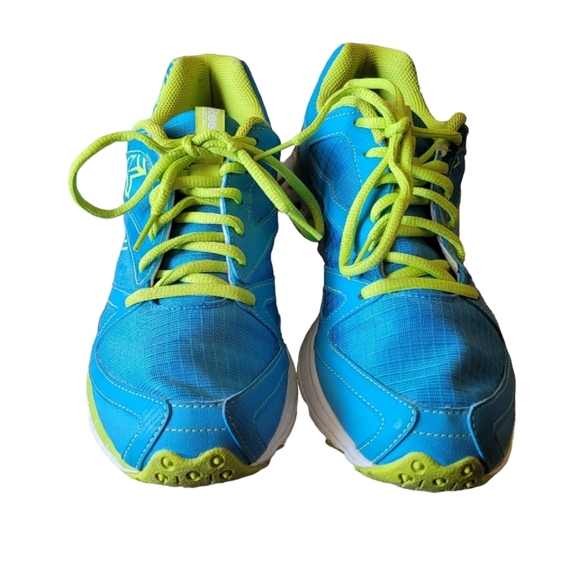Reebok Blue and Lime Green Zigtech Athletic Running Shoes Women's Size 8.5 - Picture 3 of 6